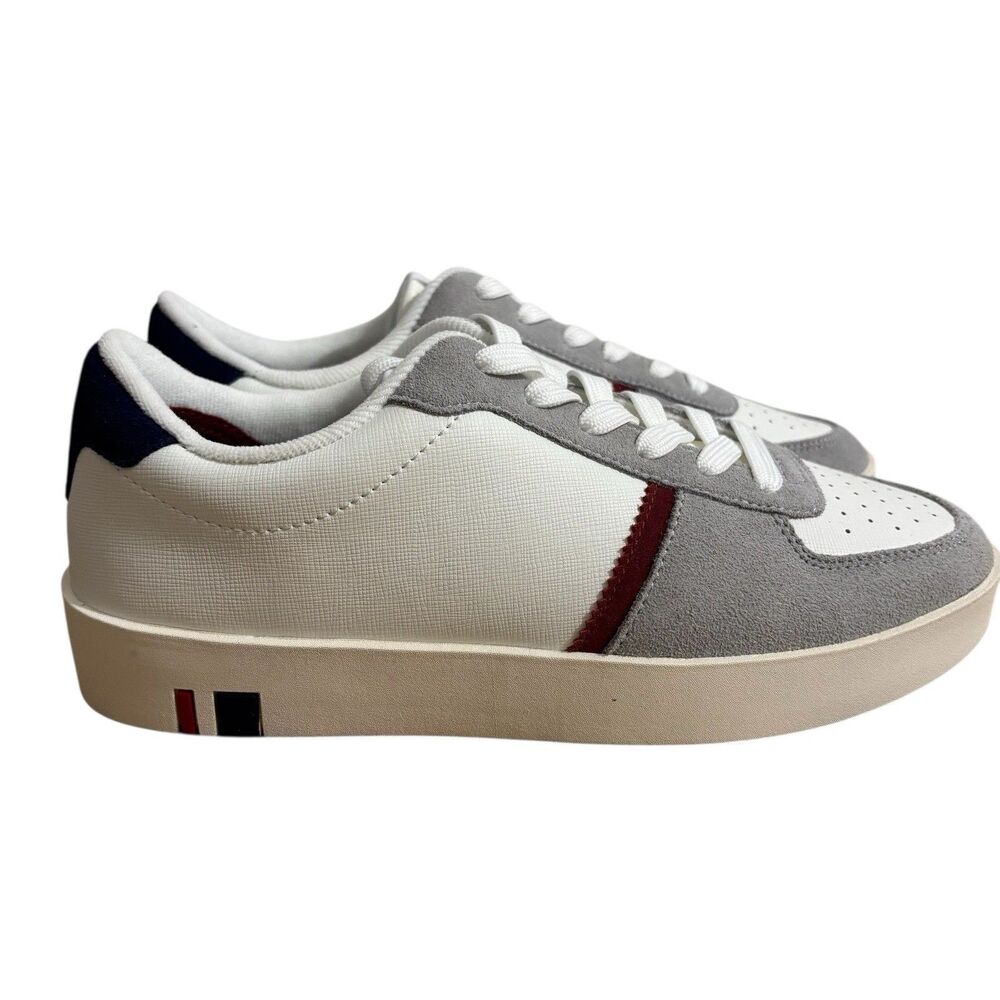 Ben Sherman Richmond Sneaker White Gray Mens Sz 7 EU 40 Casual Shoes NEW